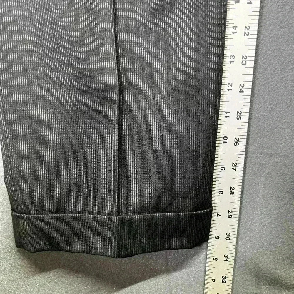 Jos. A Bank 2pc 100% Wool Suit Blazer 43L & Pants 36 Men's‎ GUC Gray Black Nice